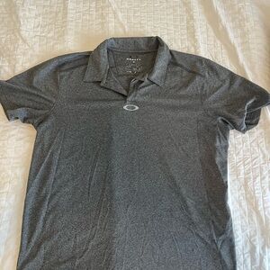 Oakley Men's Gray Golf Polo